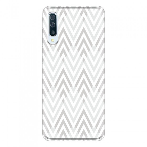 SAMSUNG - Galaxy A50 - Soft Clear Case - Zig Zag Patterns
