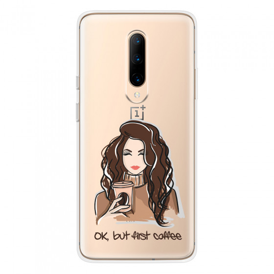 ONEPLUS - OnePlus 7 Pro - Soft Clear Case - But First Coffee