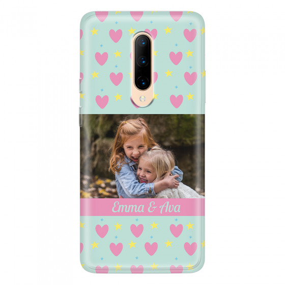 ONEPLUS - OnePlus 7 Pro - Soft Clear Case - Heart Shaped Photo
