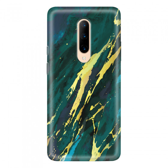 ONEPLUS - OnePlus 7 Pro - Soft Clear Case - Marble Emerald Green