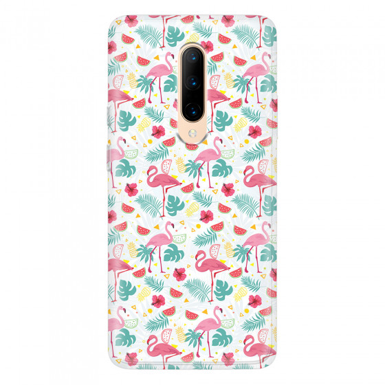ONEPLUS - OnePlus 7 Pro - Soft Clear Case - Tropical Flamingo II