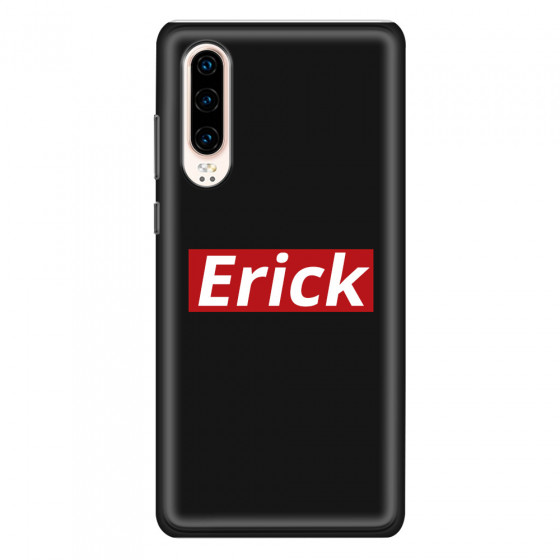 HUAWEI - P30 - Soft Clear Case - Black & Red
