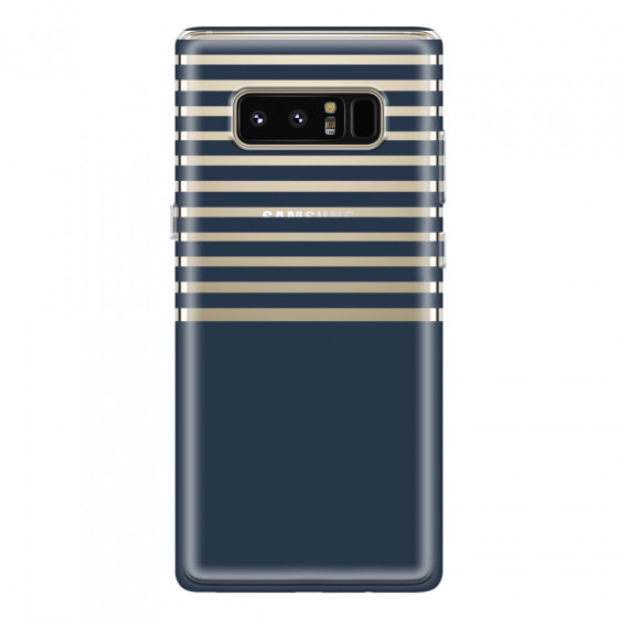 SAMSUNG - Galaxy Note 8 - Soft Clear Case - Life in Blue Stripes