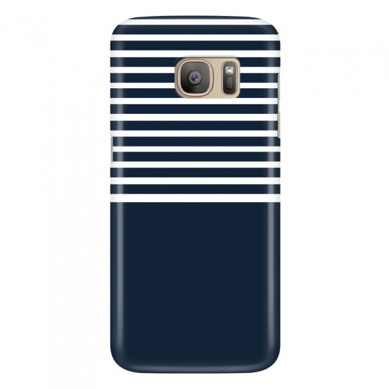 SAMSUNG - Galaxy S7 - 3D Snap Case - Life in Blue Stripes
