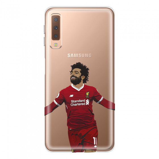 SAMSUNG - Galaxy A7 2018 - Soft Clear Case - For Liverpool Fans