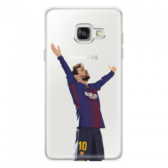 SAMSUNG - Galaxy A3 2017 - Soft Clear Case - For Barcelona Fans