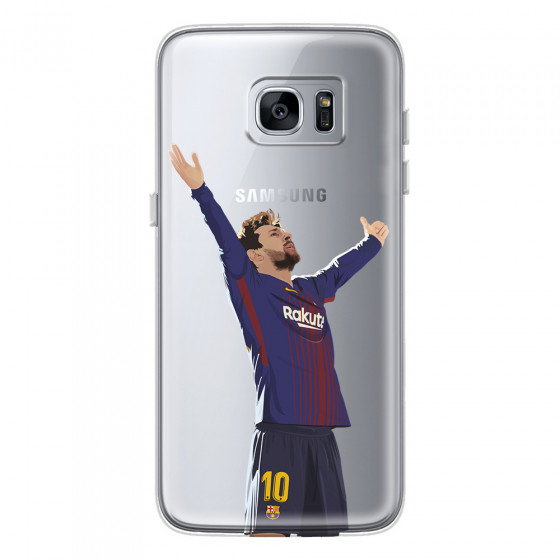 SAMSUNG - Galaxy S7 Edge - Soft Clear Case - For Barcelona Fans