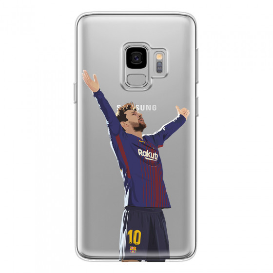 SAMSUNG - Galaxy S9 - Soft Clear Case - For Barcelona Fans