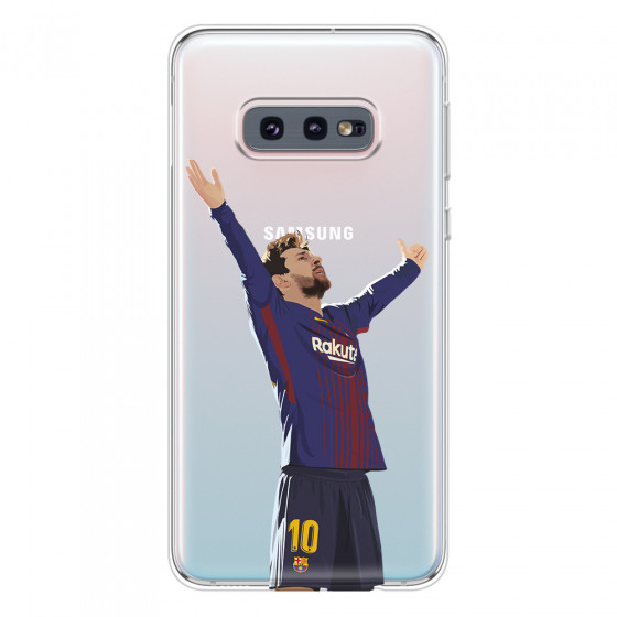 SAMSUNG - Galaxy S10e - Soft Clear Case - For Barcelona Fans