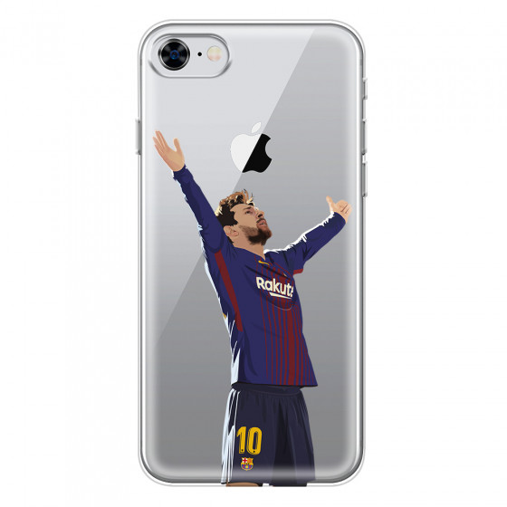 APPLE - iPhone 8 - Soft Clear Case - For Barcelona Fans