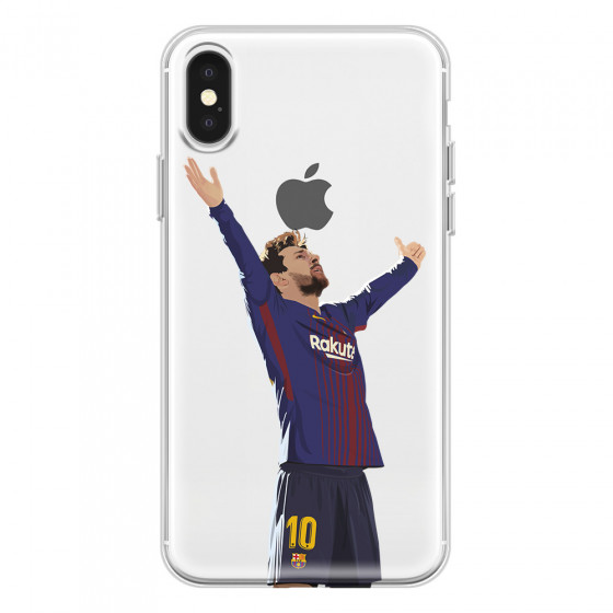 APPLE - iPhone X - Soft Clear Case - For Barcelona Fans