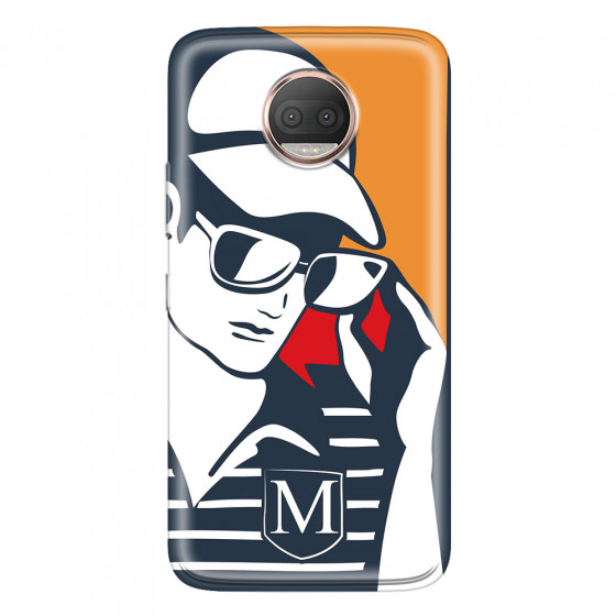 MOTOROLA by LENOVO - Moto G5s Plus - Soft Clear Case - Sailor Gentleman