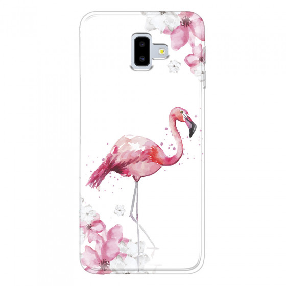 SAMSUNG - Galaxy J6 Plus - Soft Clear Case - Pink Tropes