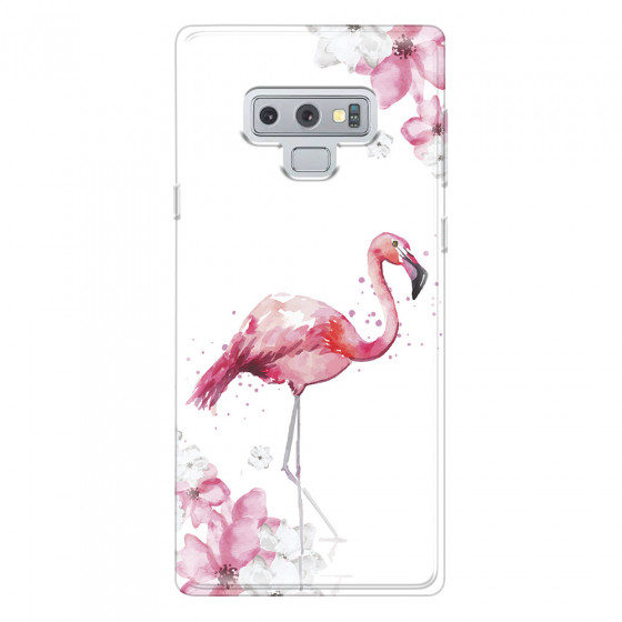 SAMSUNG - Galaxy Note 9 - Soft Clear Case - Pink Tropes