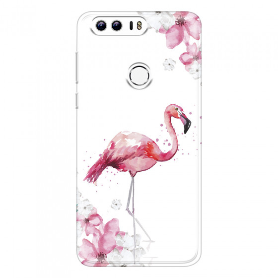 HONOR - Honor 8 - Soft Clear Case - Pink Tropes