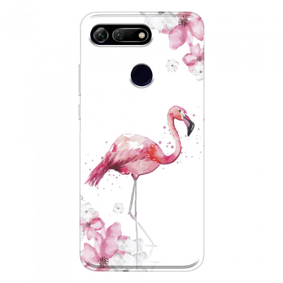 HONOR - Honor View 20 - Soft Clear Case - Pink Tropes