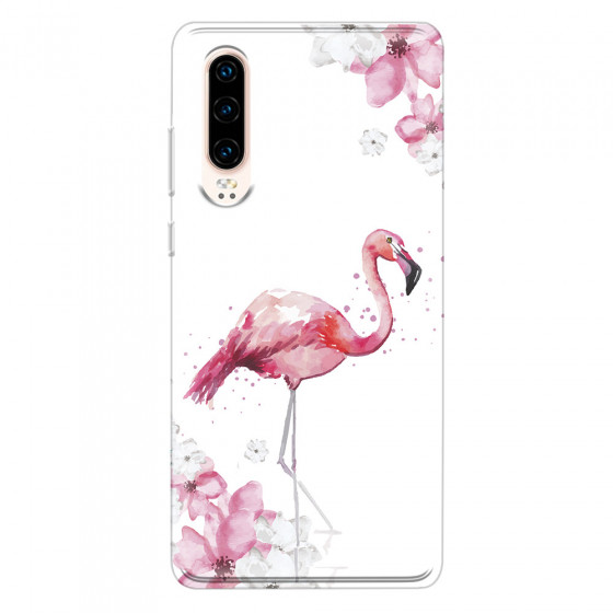 HUAWEI - P30 - Soft Clear Case - Pink Tropes