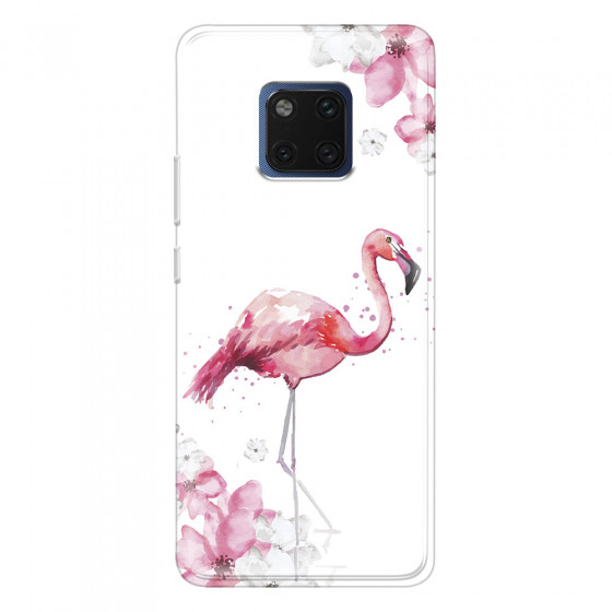 HUAWEI - Mate 20 Pro - Soft Clear Case - Pink Tropes