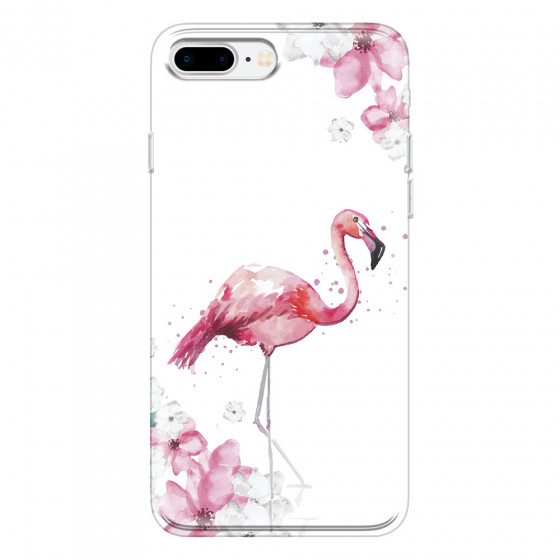 APPLE - iPhone 7 Plus - Soft Clear Case - Pink Tropes