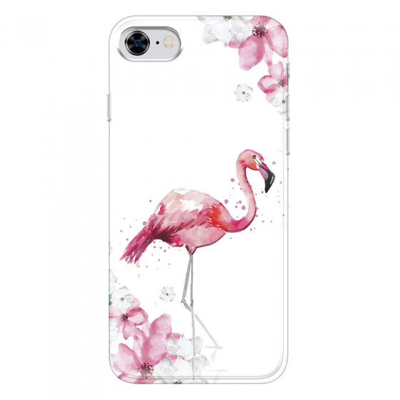 APPLE - iPhone 8 - Soft Clear Case - Pink Tropes
