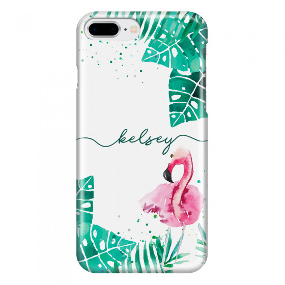 APPLE - iPhone 8 Plus - 3D Snap Case - Flamingo Watercolor