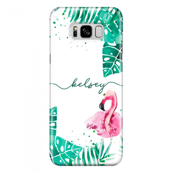SAMSUNG - Galaxy S8 - 3D Snap Case - Flamingo Watercolor