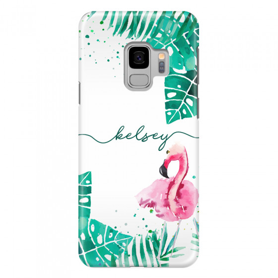 SAMSUNG - Galaxy S9 - 3D Snap Case - Flamingo Watercolor