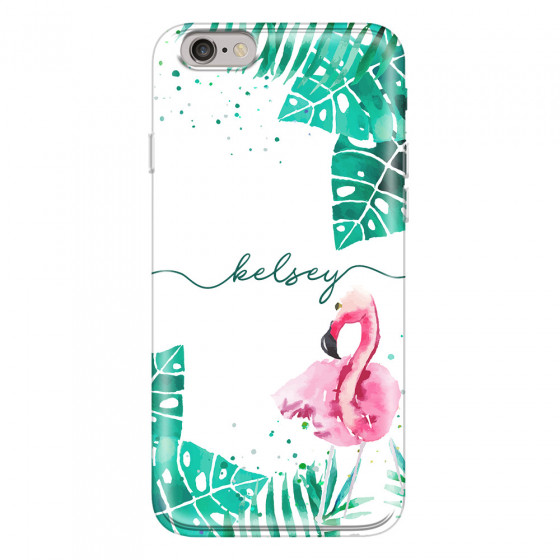 APPLE - iPhone 6S - Soft Clear Case - Flamingo Watercolor