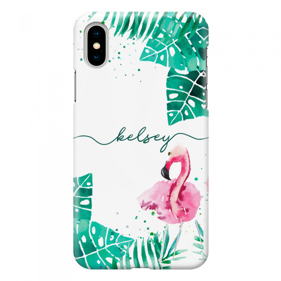 APPLE - iPhone X - 3D Snap Case - Flamingo Watercolor