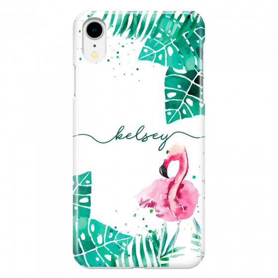 APPLE - iPhone XR - 3D Snap Case - Flamingo Watercolor