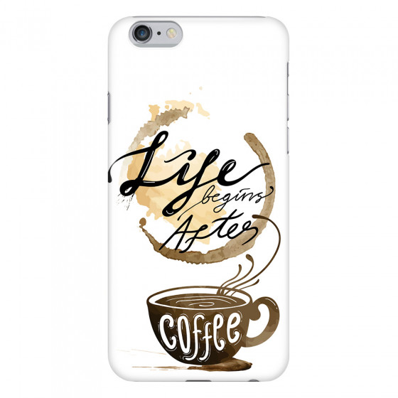 APPLE - iPhone 6S Plus - 3D Snap Case - Life begins after coffee