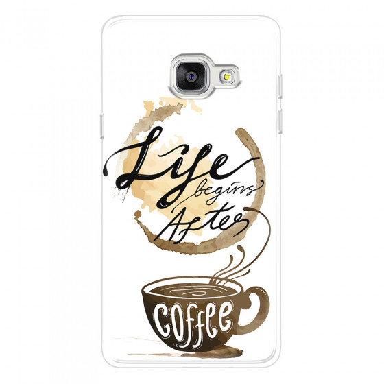 SAMSUNG - Galaxy A5 2017 - Soft Clear Case - Life begins after coffee