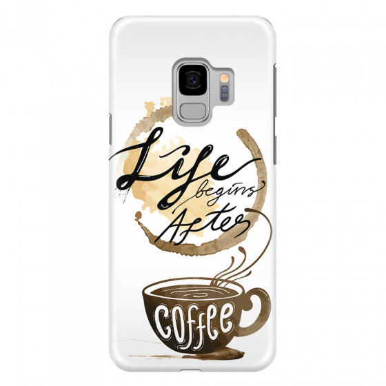 SAMSUNG - Galaxy S9 - 3D Snap Case - Life begins after coffee