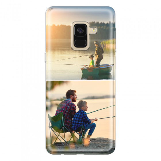 SAMSUNG - Galaxy A8 - Soft Clear Case - Collage of 2