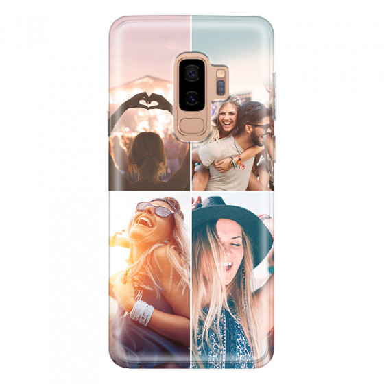 SAMSUNG - Galaxy S9 Plus 2018 - Soft Clear Case - Collage of 4