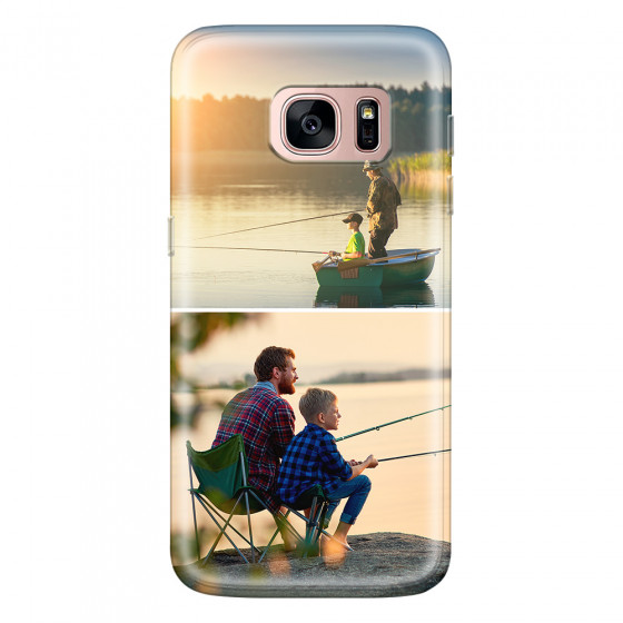 SAMSUNG - Galaxy S7 - Soft Clear Case - Collage of 2