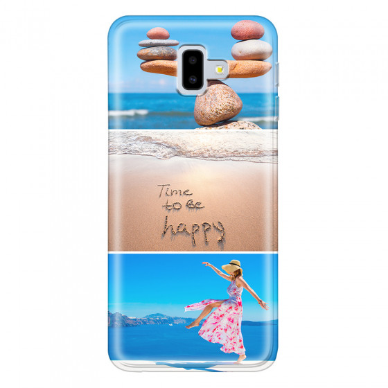 SAMSUNG - Galaxy J6 Plus 2018 - Soft Clear Case - Collage of 3