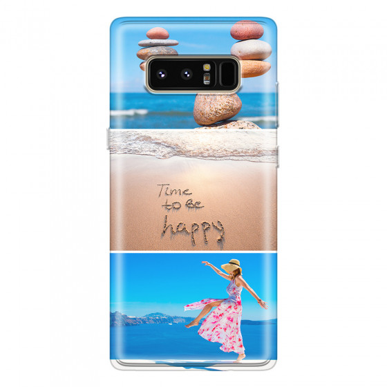 SAMSUNG - Galaxy Note 8 - Soft Clear Case - Collage of 3