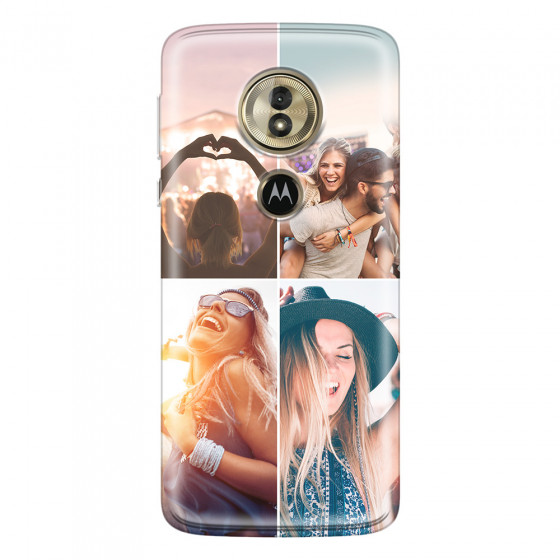 MOTOROLA by LENOVO - Moto G6 Play - Soft Clear Case - Collage of 4
