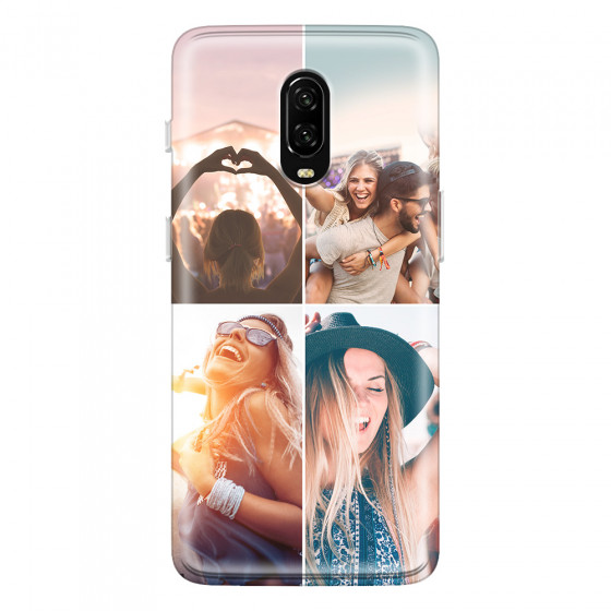 ONEPLUS - OnePlus 6T - Soft Clear Case - Collage of 4