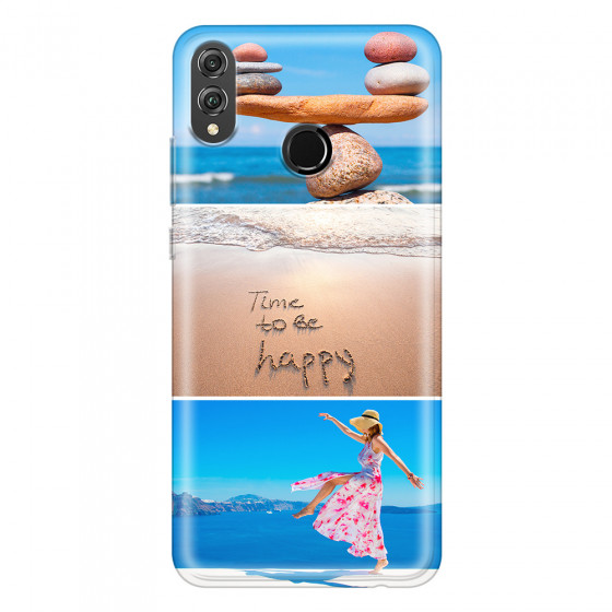 HONOR - Honor 8X - Soft Clear Case - Collage of 3