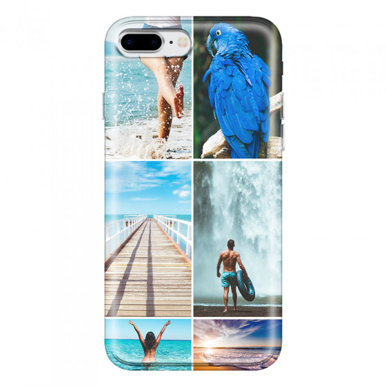 APPLE - iPhone 8 Plus - Soft Clear Case - Collage of 6
