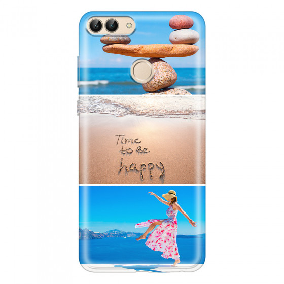 HUAWEI - P Smart 2018 - Soft Clear Case - Collage of 3