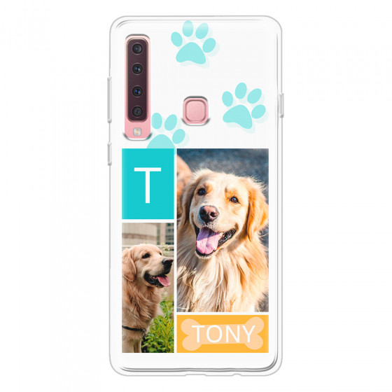 SAMSUNG - Galaxy A9 2018 - Soft Clear Case - Dog Collage