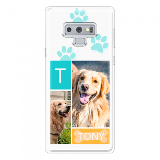SAMSUNG - Galaxy Note 9 - Soft Clear Case - Dog Collage