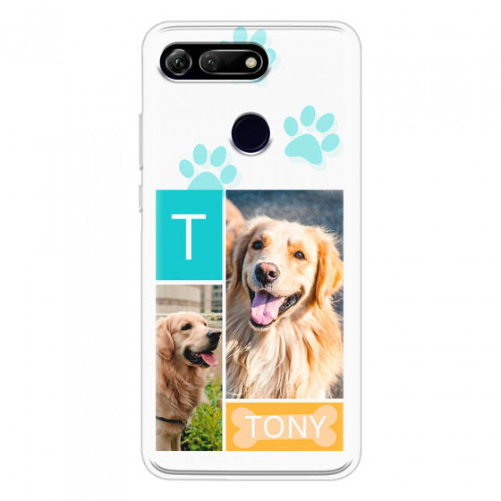 HONOR - Honor View 20 - Soft Clear Case - Dog Collage