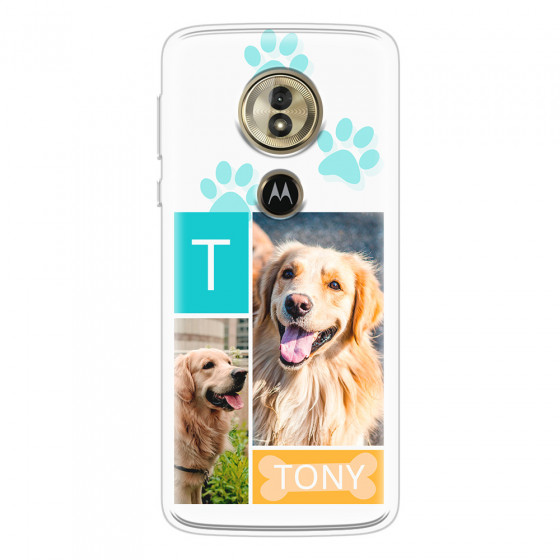 MOTOROLA by LENOVO - Moto G6 Play - Soft Clear Case - Dog Collage