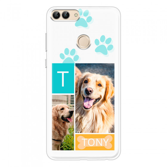 HUAWEI - P Smart 2018 - Soft Clear Case - Dog Collage