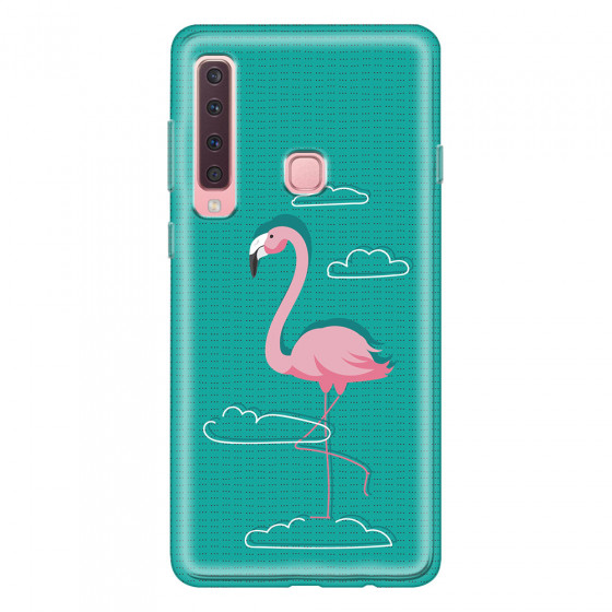 SAMSUNG - Galaxy A9 2018 - Soft Clear Case - Cartoon Flamingo