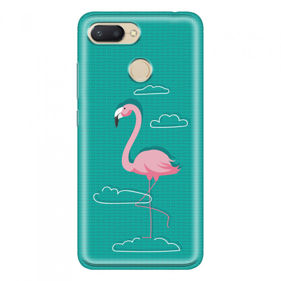 XIAOMI - Redmi 6 - Soft Clear Case - Cartoon Flamingo